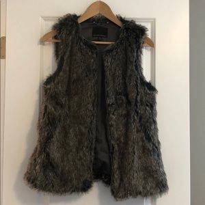 Banana Republic faux fur vest